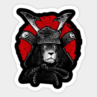Samurai Lion Sticker